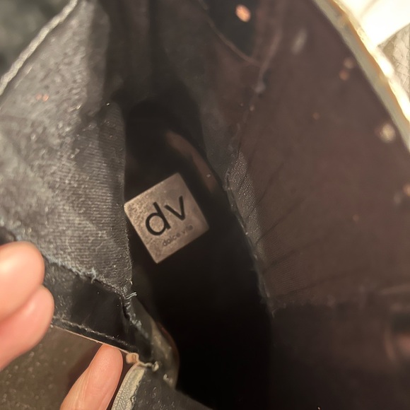 DV BY DOLCE VITA Nilano Metallic Ankle Boot Silver Size 8.5 Western Cowgirl - Picture 10 of 10